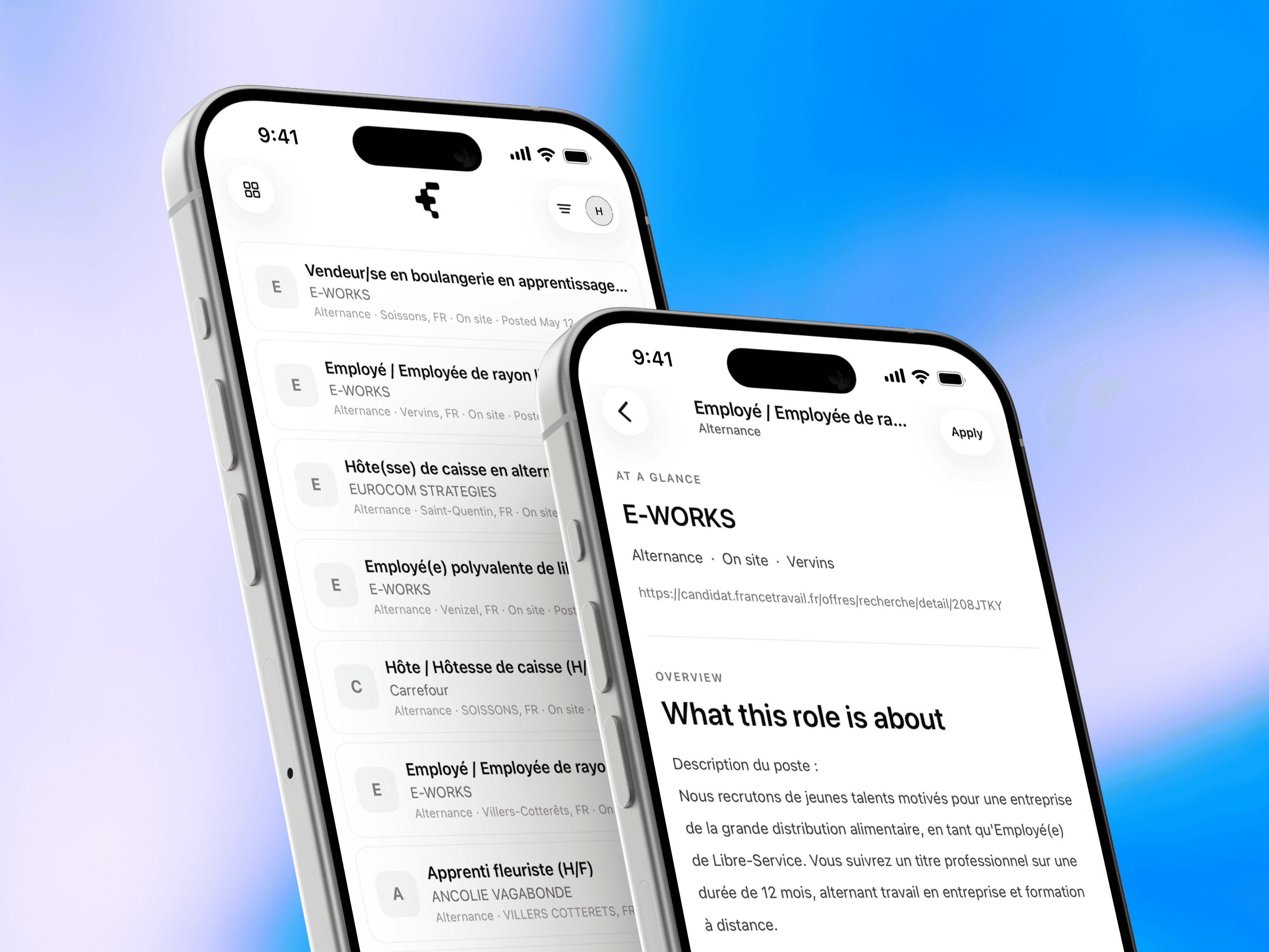 Redesigned EasyLink job details screen