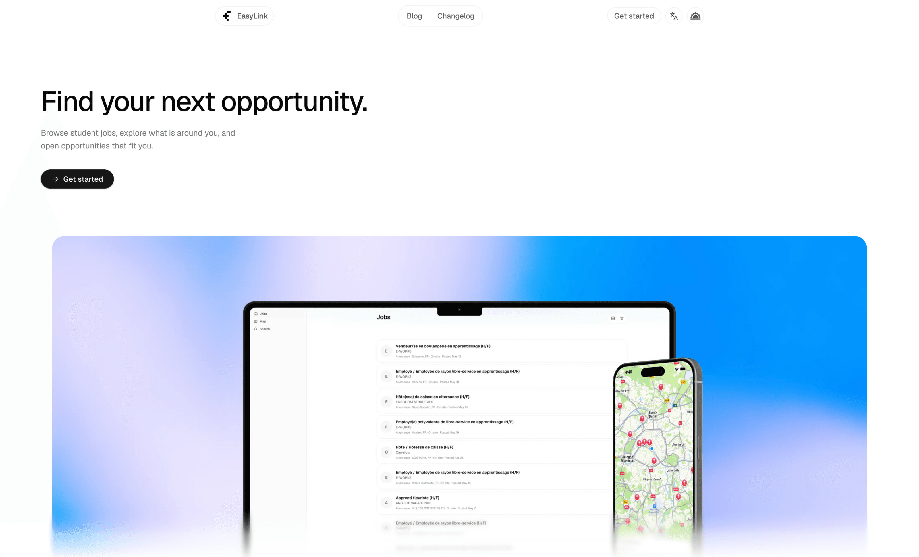 EasyLink web app experience